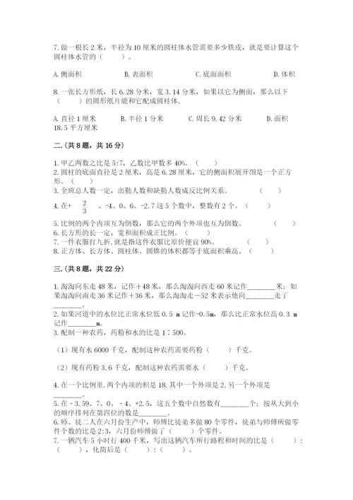 浙教版数学小升初模拟试卷附完整答案【夺冠】.docx