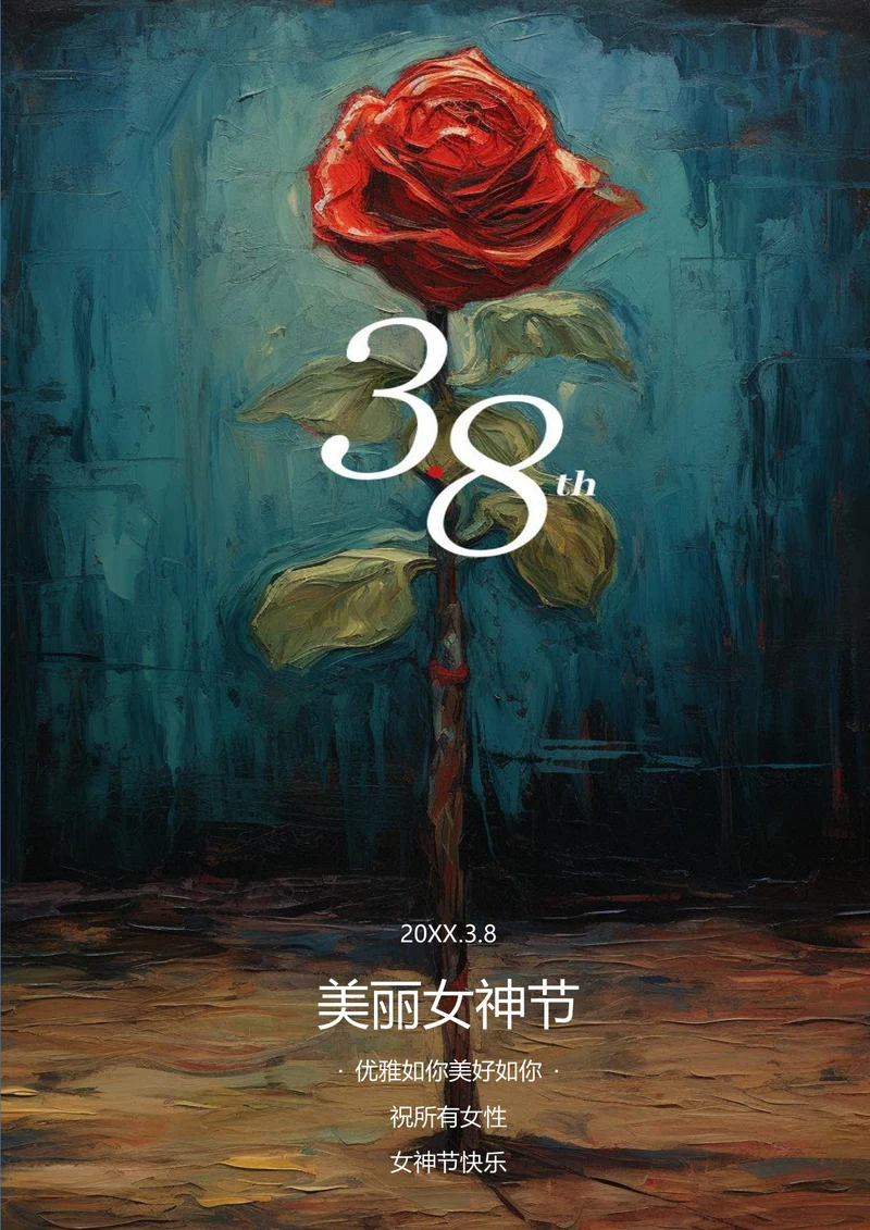 美丽女神节节日海报