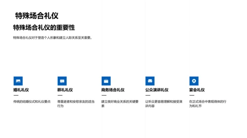 礼仪知识教学PPT模板