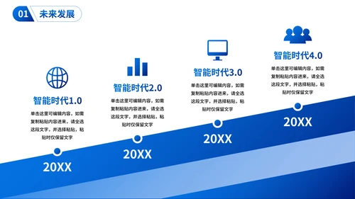 实景商务高级商业模式画布商业计划PPT模板