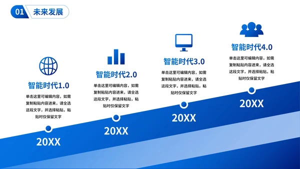 实景商务高级商业模式画布商业计划PPT模板