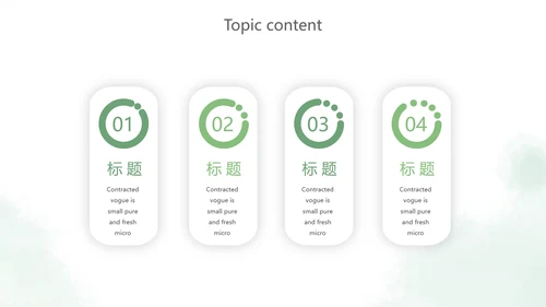 绿色小清新述职报告PPT动态模板