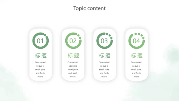 绿色小清新述职报告PPT动态模板