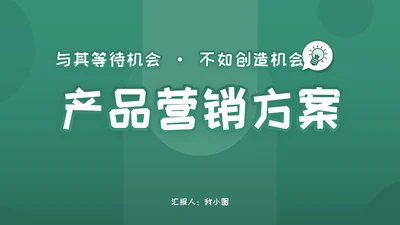 清新风公司产品营销方模板