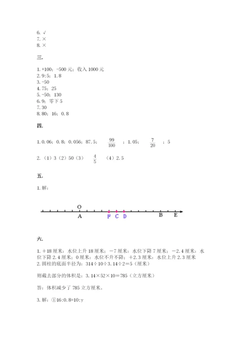 洛阳市小学数学小升初试卷精品（有一套）.docx