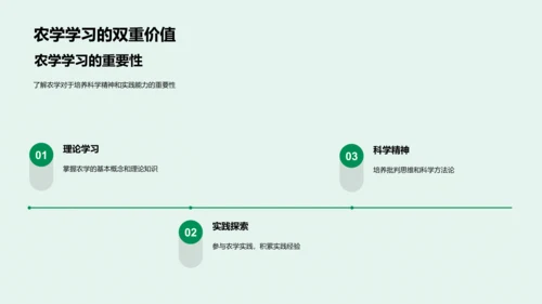 农学基础与实践PPT模板