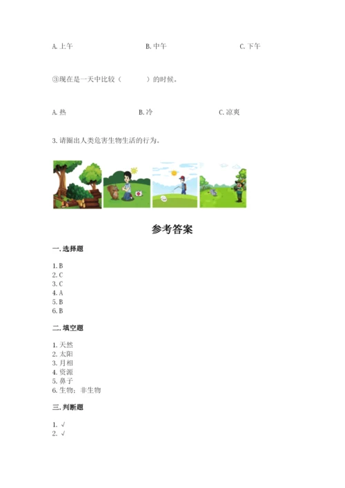 教科版小学二年级上册科学期末测试卷附完整答案（精选题）.docx