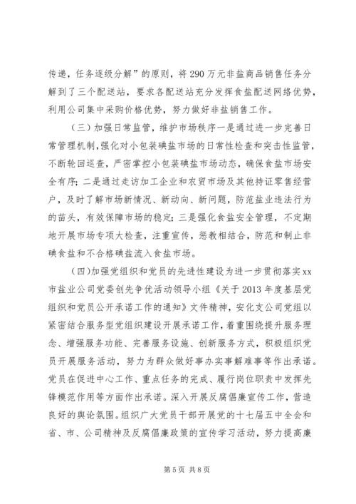 县盐务管理局工作报告 (2).docx