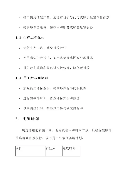 企业碳达峰工作计划方案