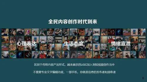 抖音短视频直播推广通用PPT模板