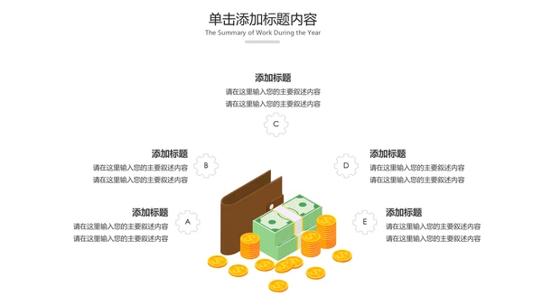 简约银行金融理财投资财务财富PPT模板
