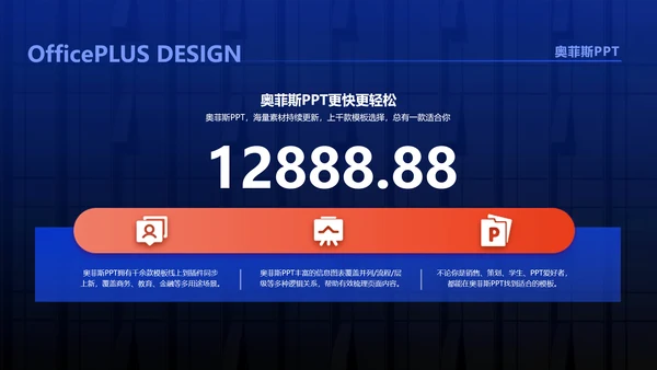 商务风通用蓝色科技风工作汇报PPT套装