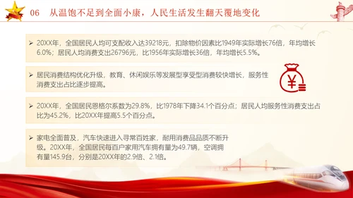 国庆节新中国史宣讲75年伟大成就党课ppt