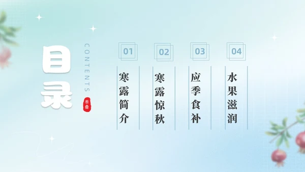 彩色弥撒寒露养生二十四节气PPT课件