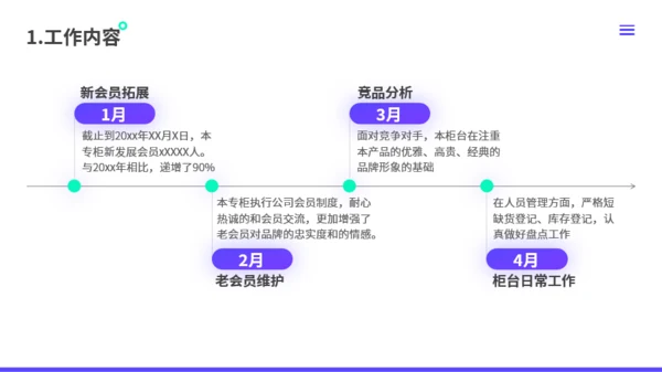 紫色简约风年终总结工作汇报