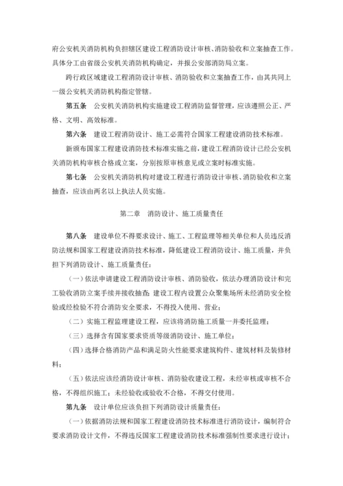 建设综合项目工程消防监督管理详细规定.docx