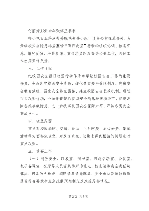 西王庄乡教委校园安全百日攻坚行动实施方案 (3).docx