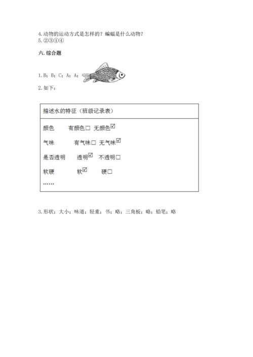 教科版一年级下册科学期末测试卷附参考答案（培优b卷）.docx