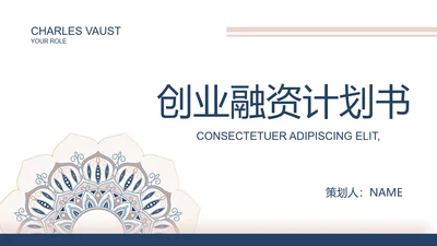 高端霸气创业融资计划书商业计划书动态PPT