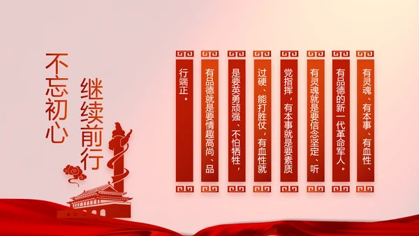红色八一部队实战化军事训练总结PPT