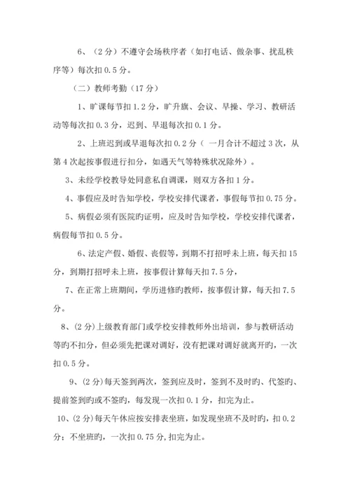 小学绩效考核实施方案.docx