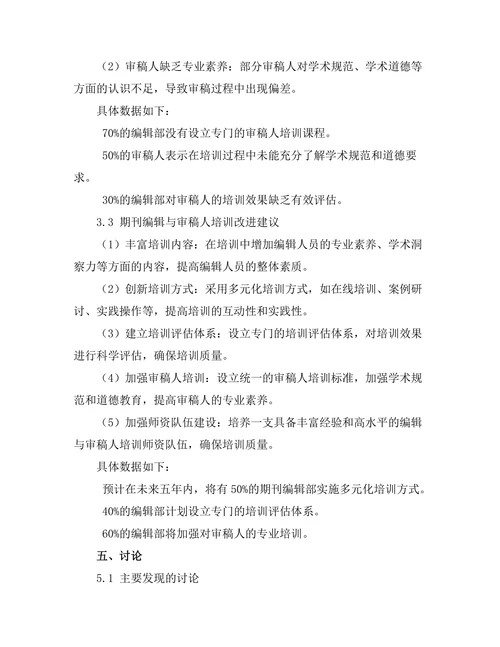 期刊文献的编辑与审稿人培训