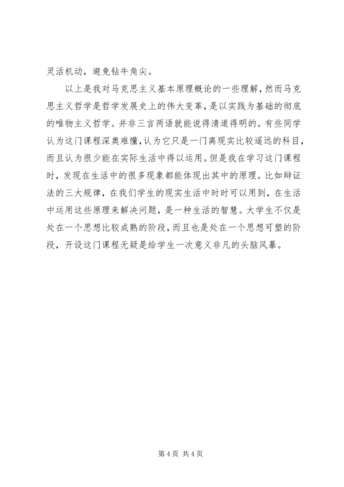 学习马克思主义原理的感想 (2).docx