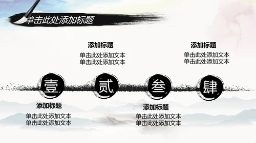 水墨中国风中国农业银行述职报告PPT