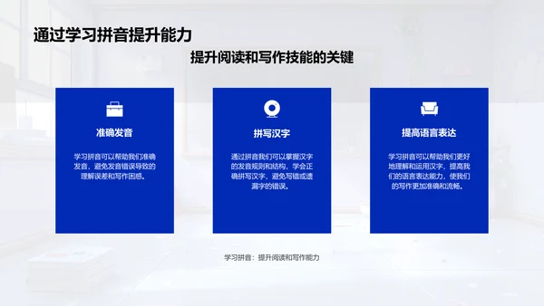 拼音学习与应用PPT模板