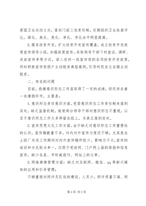 乡镇意识形态工作自查报告.docx