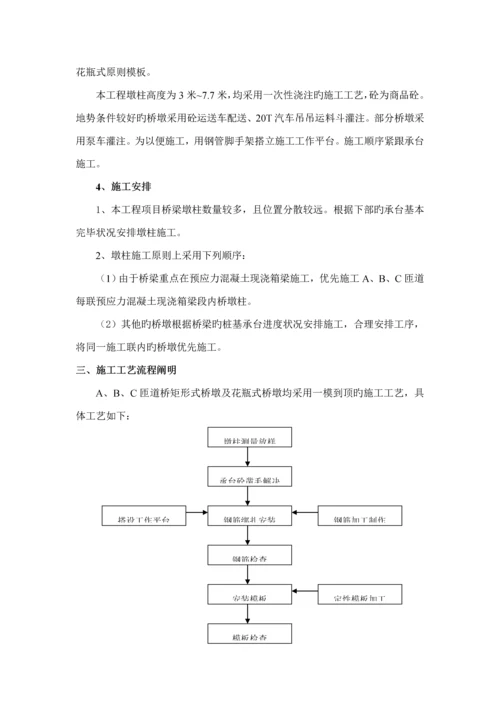 墩柱综合施工专题方案.docx