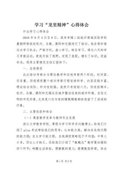 学习“龙里精神”心得体会 (5).docx