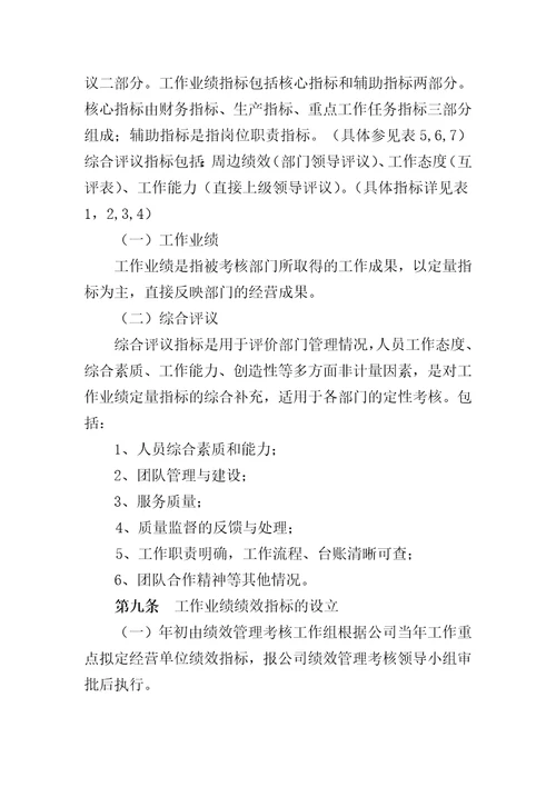 企业科技公司绩效考核管理办法