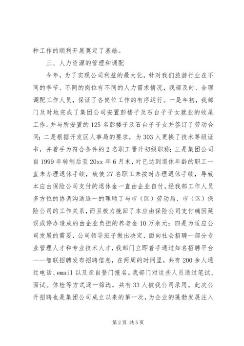 企业人力资源部工作总结.docx