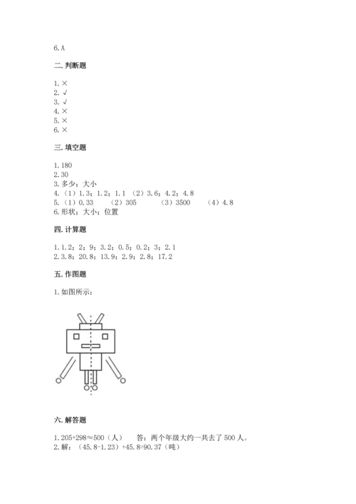 小学四年级下册数学期末测试卷含答案ab卷.docx