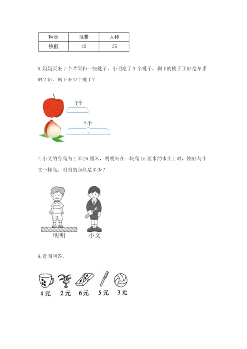 小学二年级数学应用题50道含答案（精练）.docx