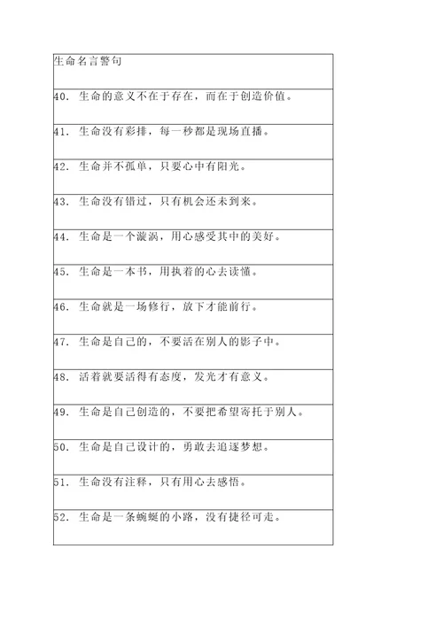 生命的重量名言警句
