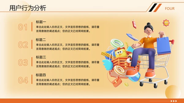 电商运营年终复盘数据分析报告通用PPT模版