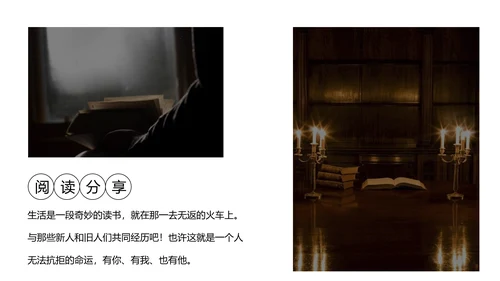 图书馆阅读人生PPT模板