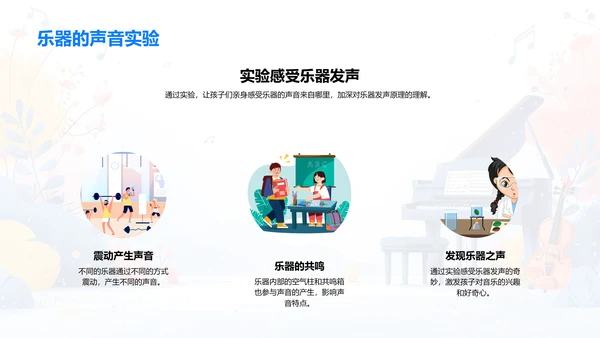 乐器世界探秘PPT模板