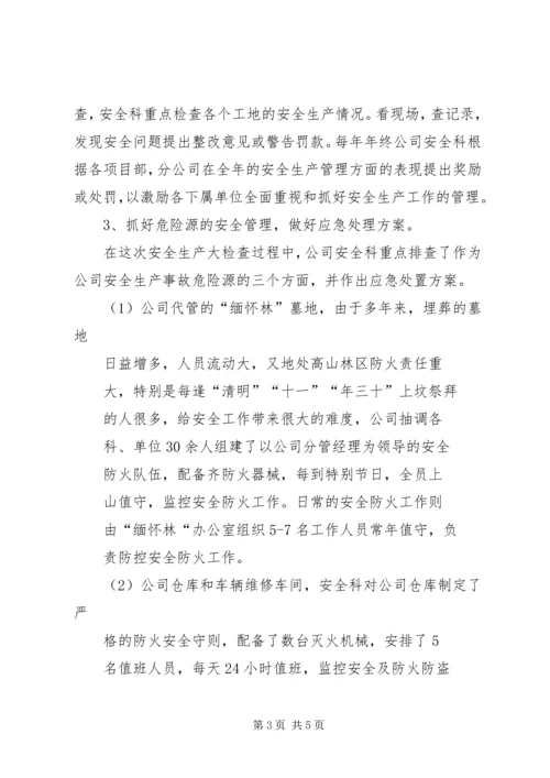 园林绿化公司安全生产自查报告-安全生产自查报告范本.docx