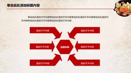 中国风大闸蟹养殖美食餐饮宣传通用PPT模板