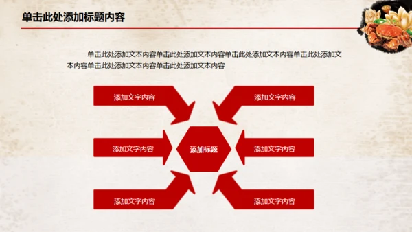 中国风大闸蟹养殖美食餐饮宣传通用PPT模板