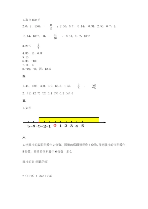 实用小学数学青岛版六年级下册期末测试卷（基础题）.docx