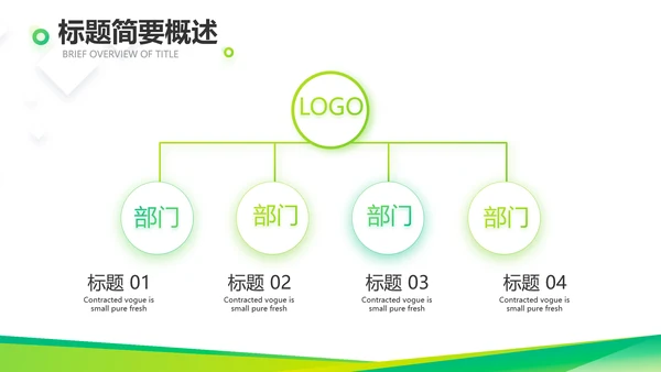 绿色大气企业公司宣传简介介绍动态PPT模板