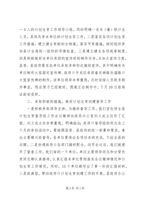 政府口计划生育工作督导情况汇报 (3).docx