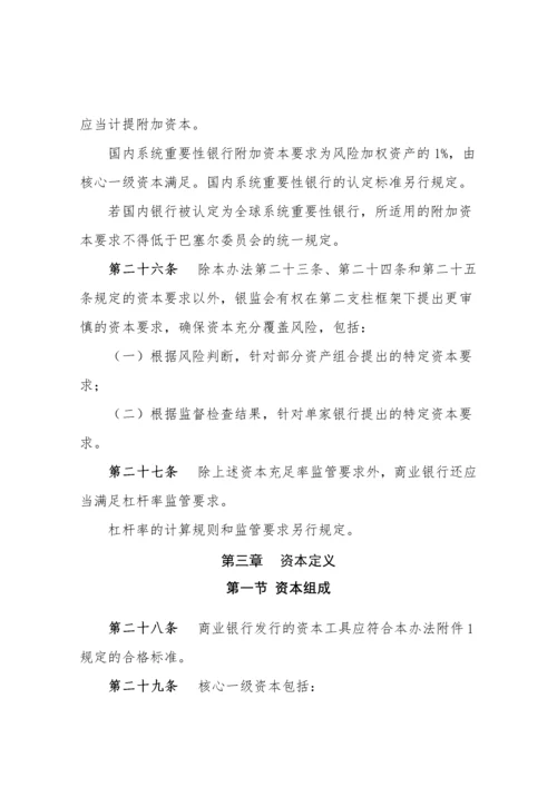 商业银行资本管理办法(试行)含附件.docx