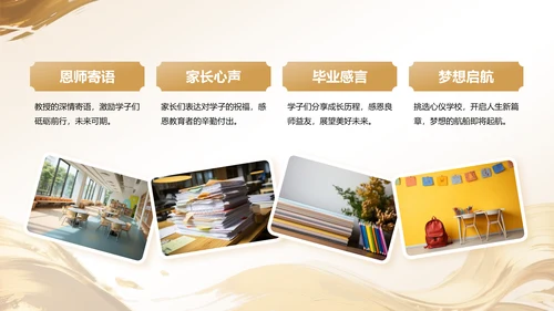 橙色时尚/奢华升学宴庆典活动PPT模板