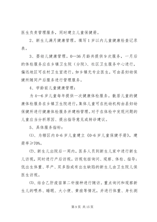 阿岗镇XX年基本公共卫生服务实施方案 (2).docx