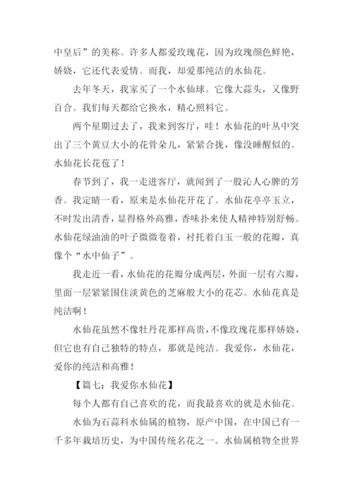 我爱你水仙花作文.docx